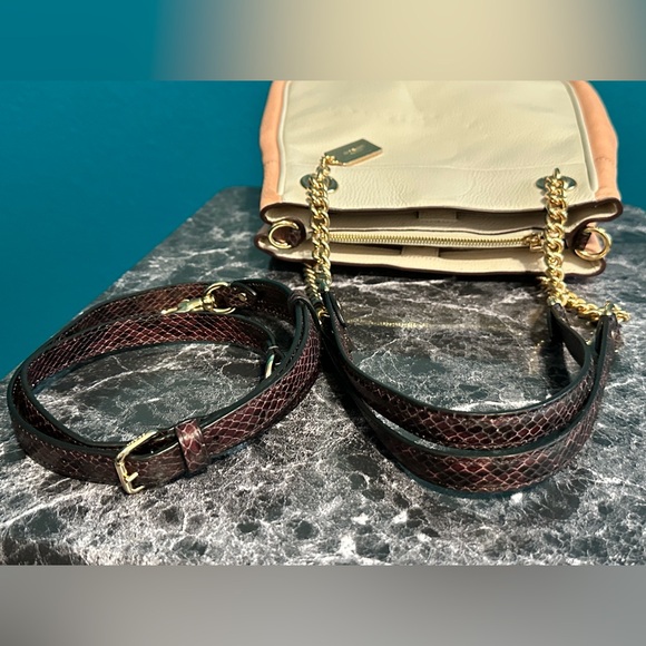 New Coach Cammie Chain Bucket Bag in Colorblock w/ Snakeskin CA430 - Picture 6 of 14